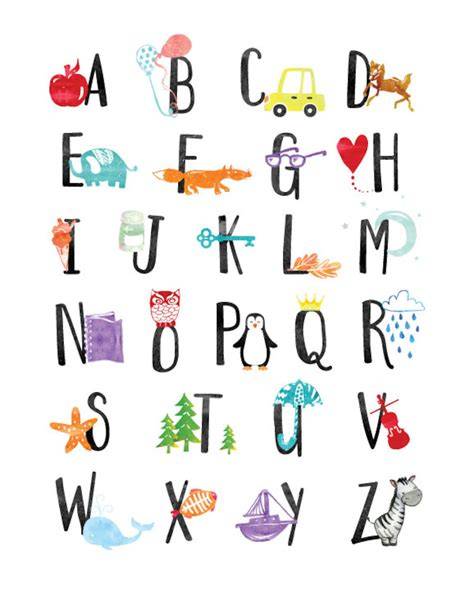 Alphabet Wall Art Printable