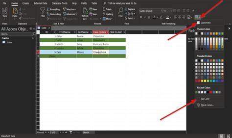 Alternate Row Color Button in Access