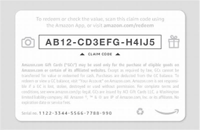 Amazon Gift Card Claim Code Email