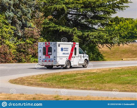 Ambulance speeding on the road