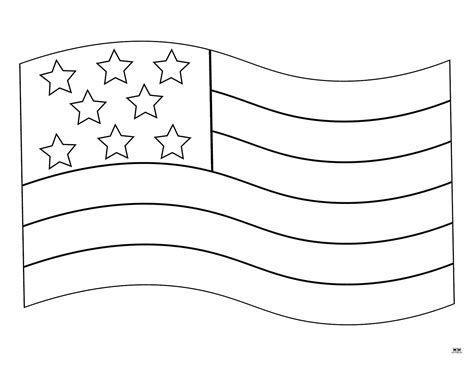 American Flag Coloring Pages Printable
