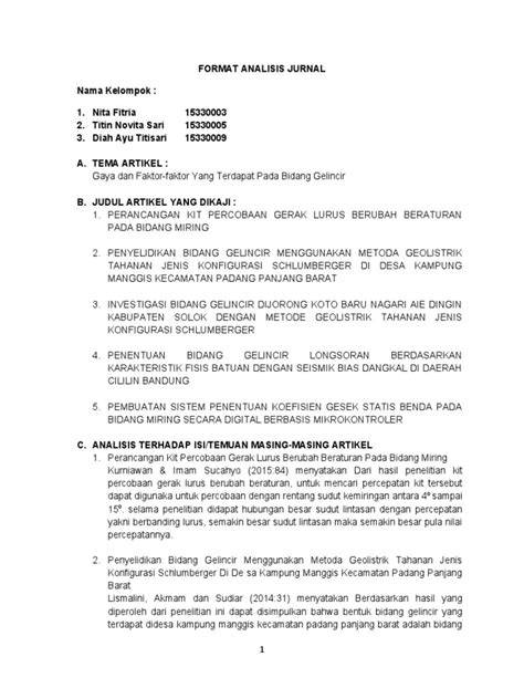 Analisis Jurnal