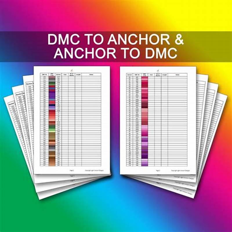 Anchor To Dmc Thread Conversion Chart