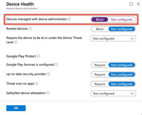 Android Device Administrator Notification