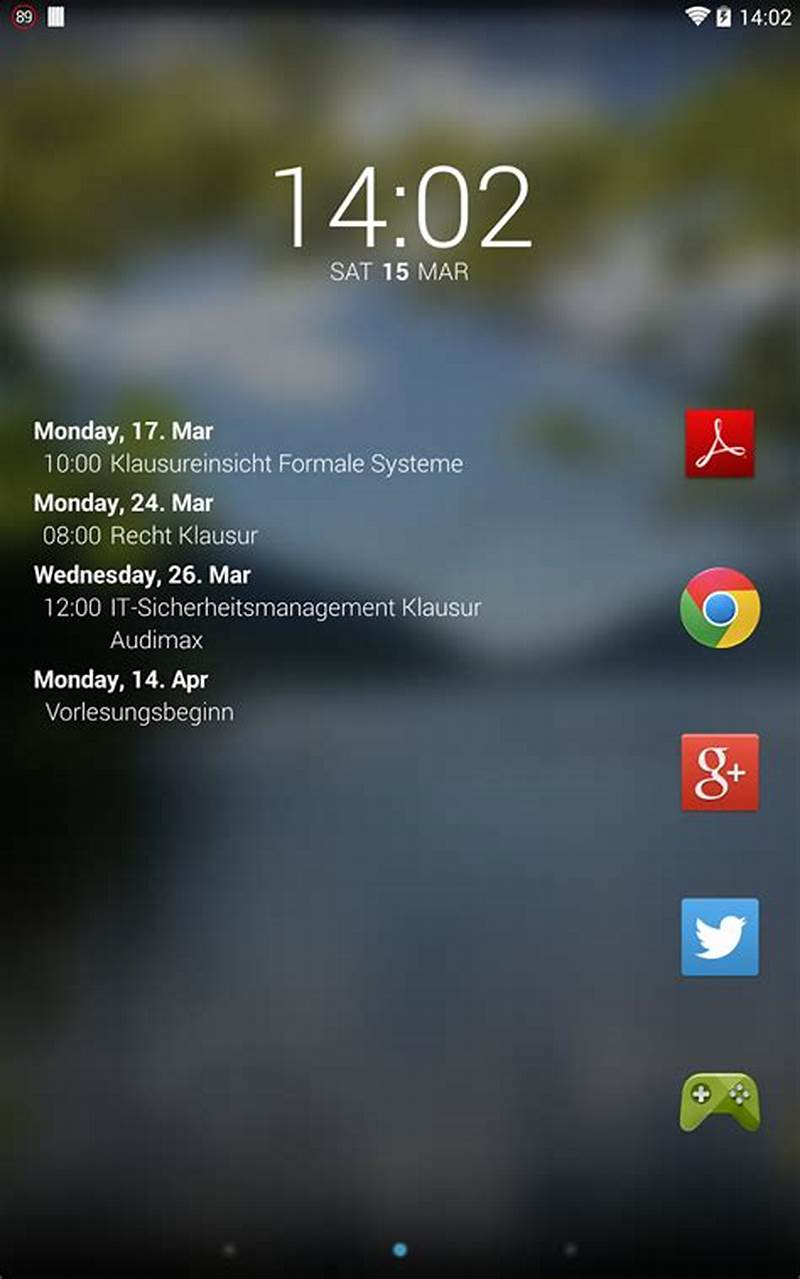 Android Simple Calendar Widget