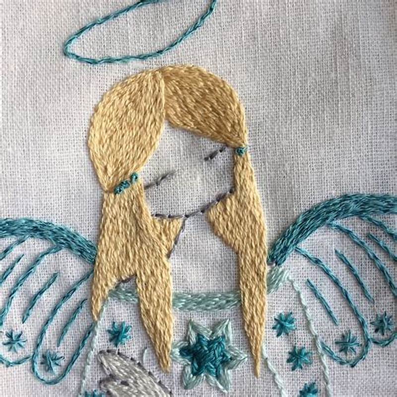 Angel Embroidery Pattern
