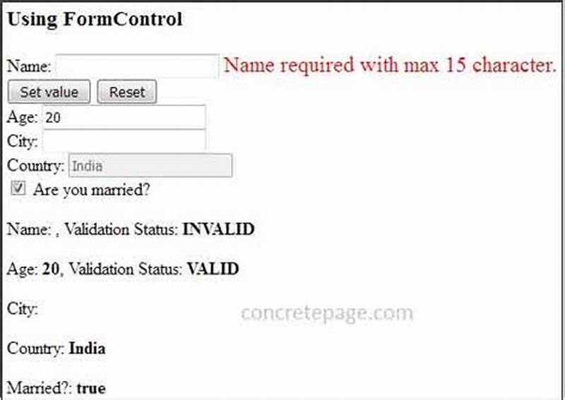 Angular Check If Form Control Has Value