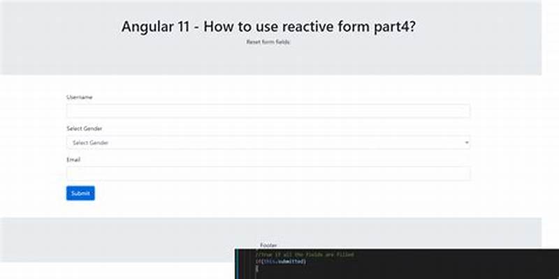 Angular Reactive Form Reset To Initial Values