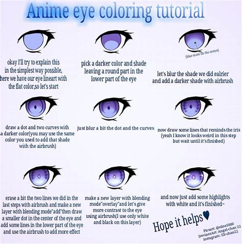 Anime Eye Coloring Tutorial
