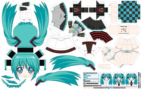 Anime Papercraft Template