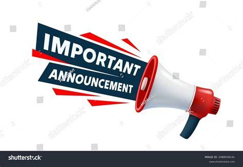 Announcement megaphone