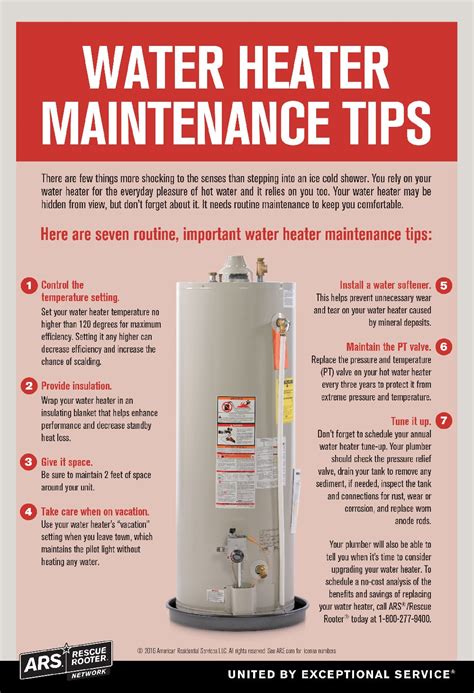 Annual maintenance water heater