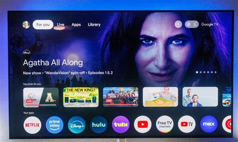 Tampilan Antarmuka Google TV