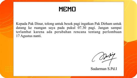 Apa Sebenarnya Surat Memo Itu