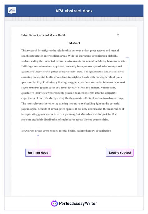 Apa Template No Abstract
