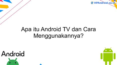 Apa itu Android TV
