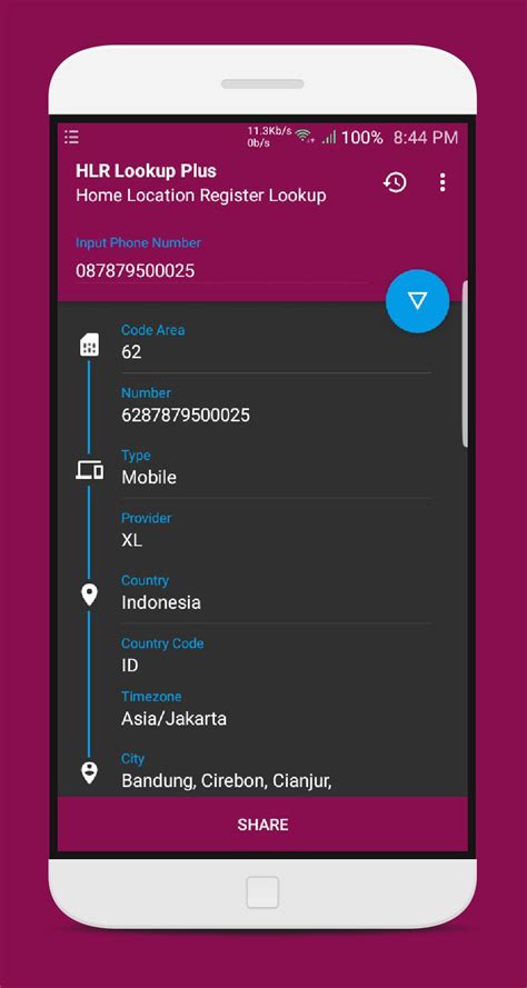 Aplikasi Nomor Telepon Indonesia Pencarian