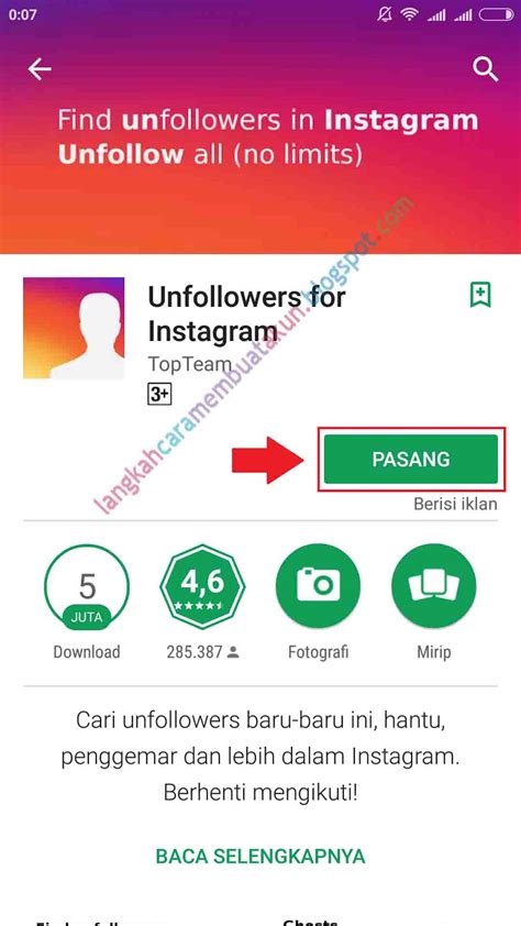 Aplikasi Unfollowers for Instagram