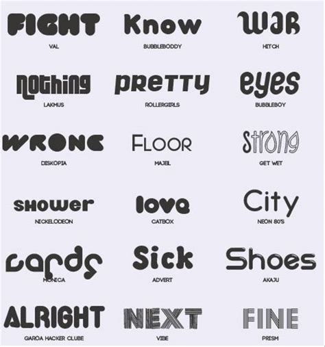 Banyak pilihan font