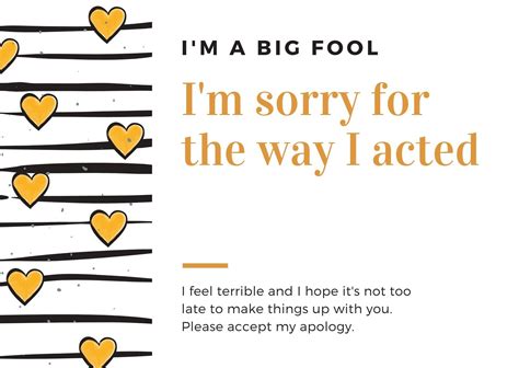 Apology Cards Printable