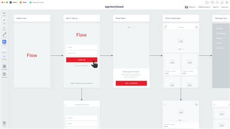 App Storyboard Template
