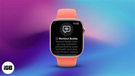 Apple Watch Workout Buddy AI