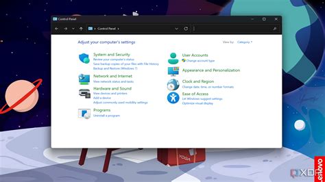 Application installer control panel