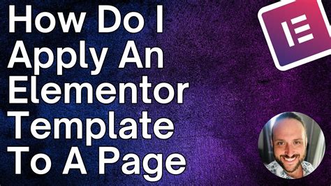 Apply Elementor Template To Page