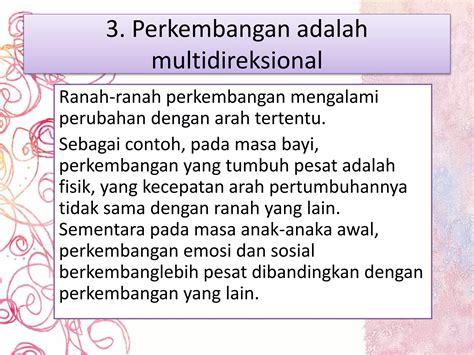 Arah Perubahan Perkembangan yang Multidimensional dan Integratif