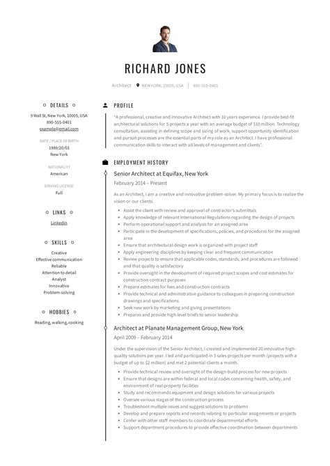 Architect Resume Template