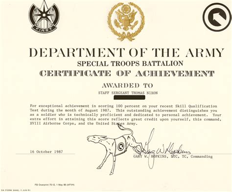 Army Coa Template