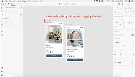 Arranging Artboards in Adobe XD