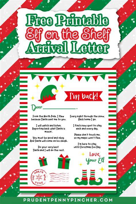 Arrival Printable Editable Elf On The Shelf Letter