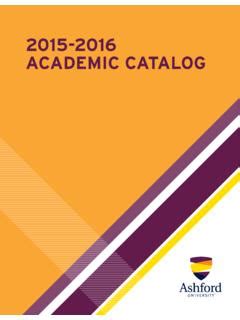 Ashford University Course Catalog