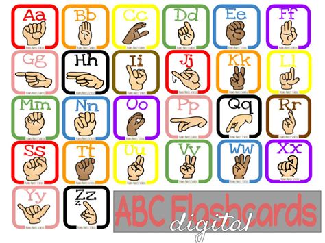 Asl Flash Cards Printable