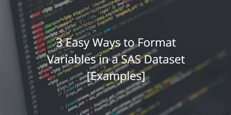 Associate A Formats Catalogue With A Sas Dataset