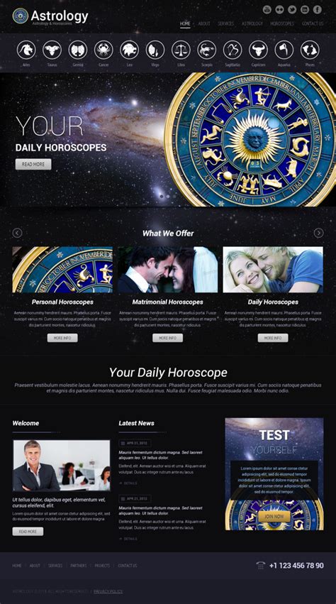 Astrology Website Templates