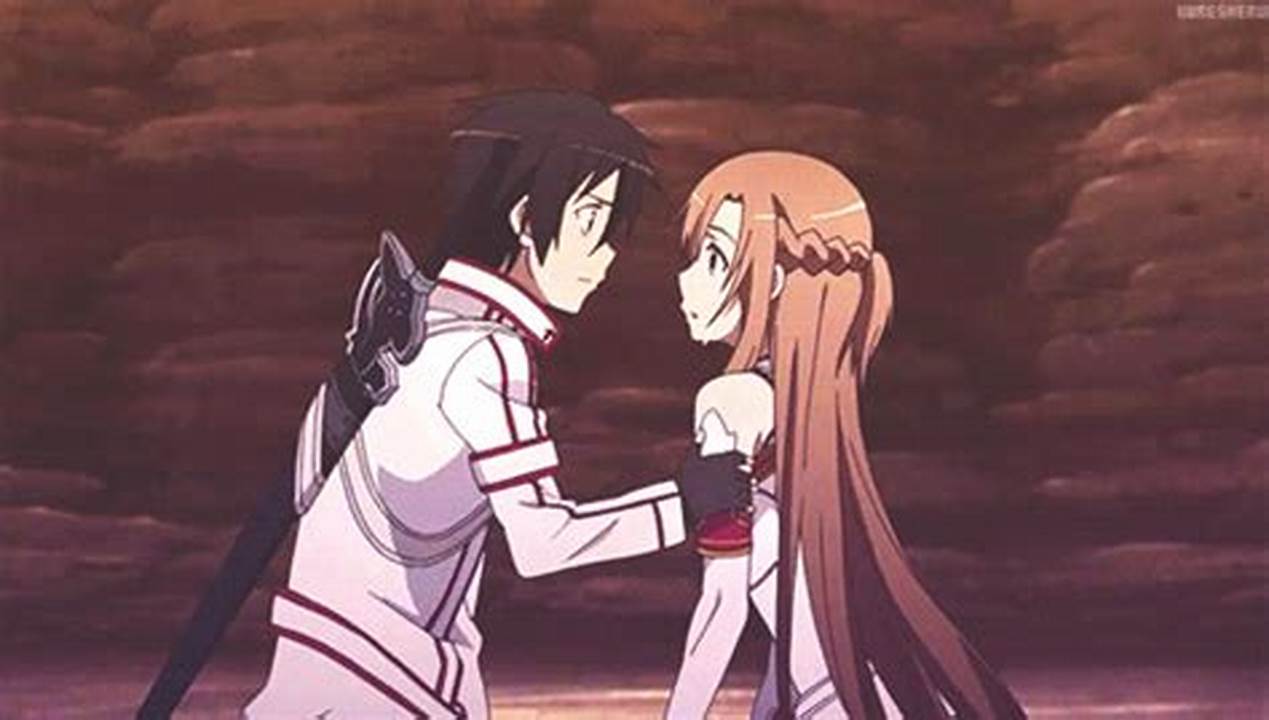 Asuna dan Kirito berciuman