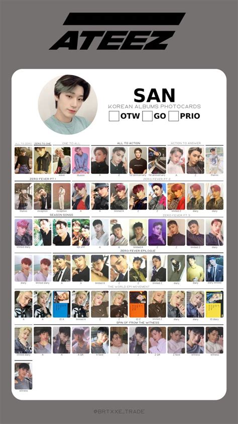 Ateez Photocard Template