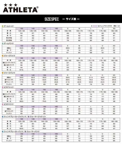 Athleta Girls Size Chart
