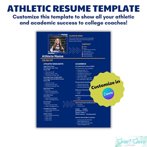 Athletic Resume Template