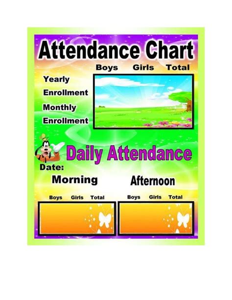 Attendance Chart Printable