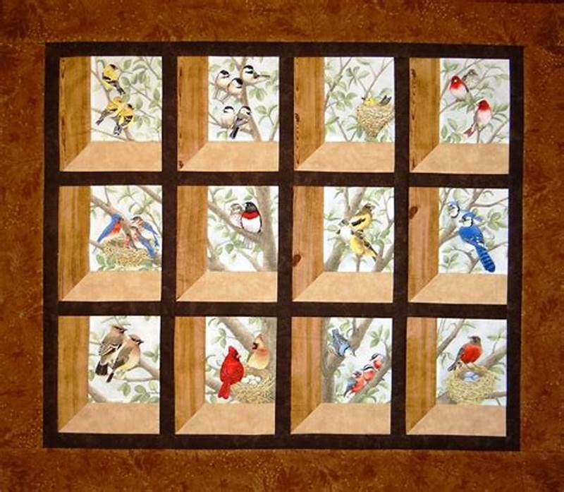 Attic Window Quilt Pattern Using Panels
