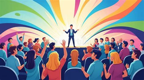 Audience engaging with art