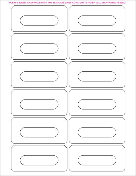 Audio Cassette Label Template