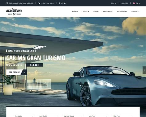 Auto Website Template