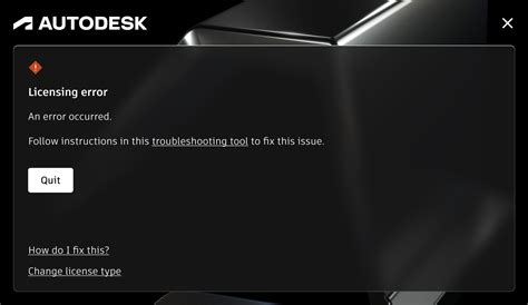 AutoCAD License Error
