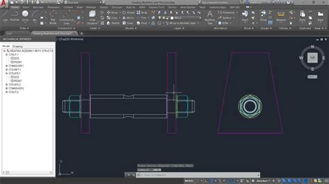 Autocad Mechanical Structure Tabtools Panel Structure Catalog