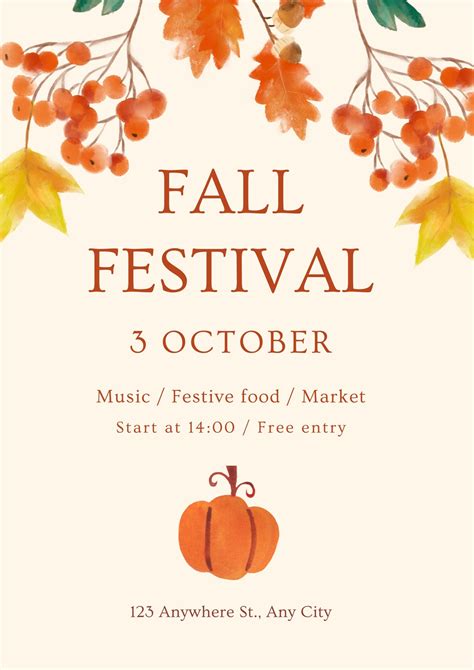 Autumn Flyer Templates Free