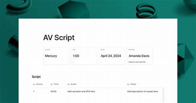 Av Script Template